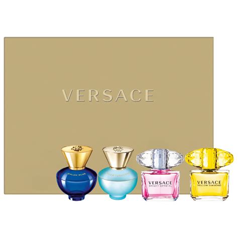 mini deluxe cologne set versace|Versace mini 5ml set.